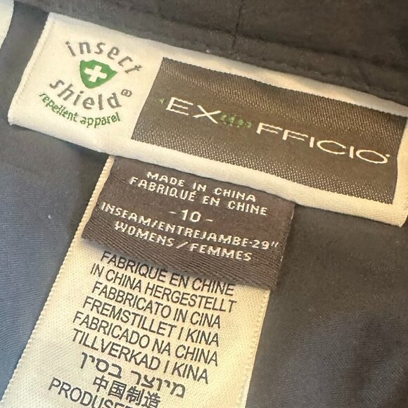 Exofficio Insect Shield Repellant Pants Zip-Off Shorts Grey Outdoor Hiking 10 - Picture 12 of 12